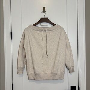 Aerie Cream cowl neck sweatshirt